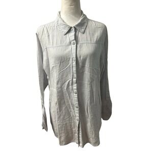Westport 1962 100% Cotton Long Sleeve Button-Down Shirt - Size Large